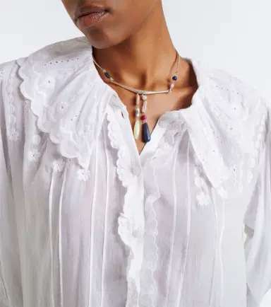 Marant Etoile Lenora embroidered cotton voile minidress | Thumbnail 4 Marant Etoile Lenora embroidered cotton voile minidress | Thumbnail 4