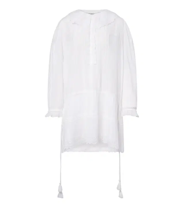 Marant Etoile Lenora embroidered cotton voile minidress