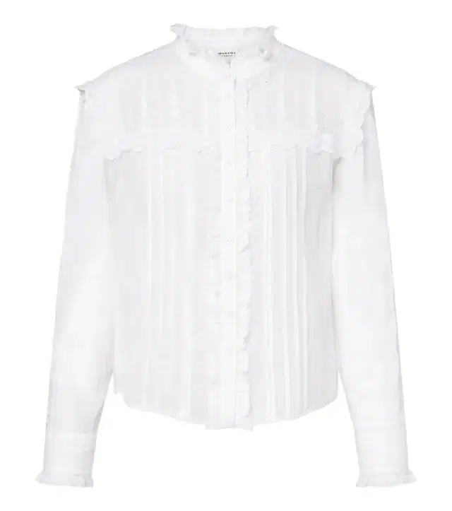 Marant Etoile Lonzie embroidered cotton voile blouse