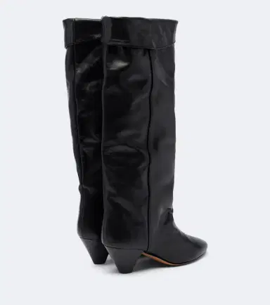 Isabel Marant Elita draped leather knee-high boots | Thumbnail 4 Isabel Marant Elita draped leather knee-high boots | Thumbnail 4