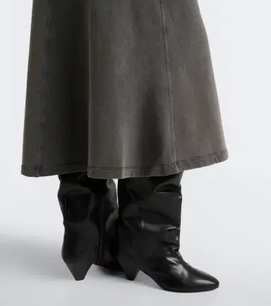 Isabel Marant Elita draped leather knee-high boots | Thumbnail 5 Isabel Marant Elita draped leather knee-high boots | Thumbnail 5