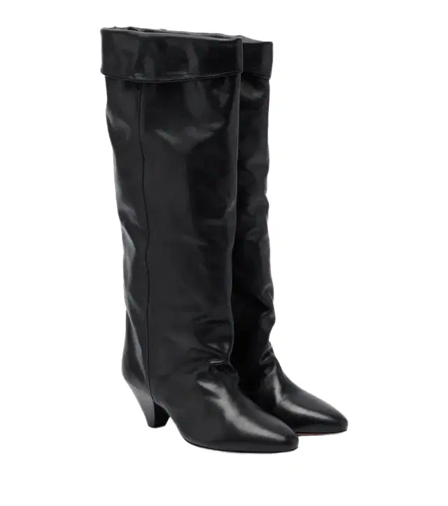 Isabel Marant Elita draped leather knee-high boots