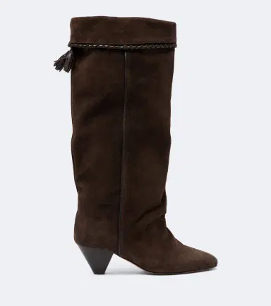 Isabel Marant Elita draped suede knee-high boots | Thumbnail 3 Isabel Marant Elita draped suede knee-high boots | Thumbnail 3