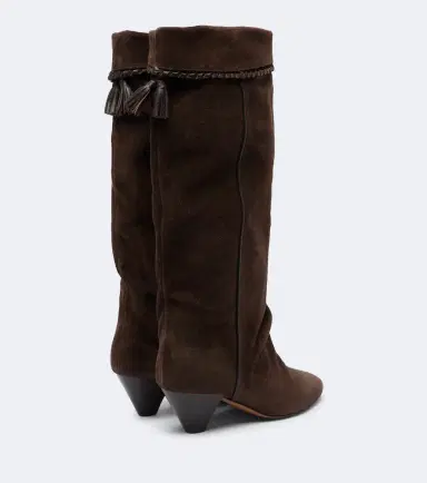 Isabel Marant Elita draped suede knee-high boots | Thumbnail 4 Isabel Marant Elita draped suede knee-high boots | Thumbnail 4