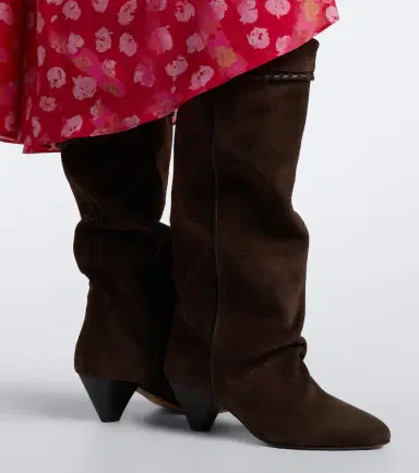 Isabel Marant Elita draped suede knee-high boots | Thumbnail 5 Isabel Marant Elita draped suede knee-high boots | Thumbnail 5
