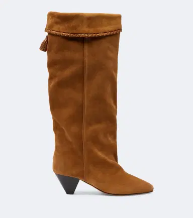 Isabel Marant Elita suede knee-high boots | Thumbnail 4
