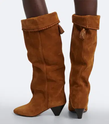 Isabel Marant Elita suede knee-high boots | Thumbnail 6