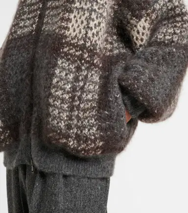 Brunello Cucinelli Checked sequined cardigan | Thumbnail 2 Brunello Cucinelli Checked sequined cardigan | Thumbnail 2