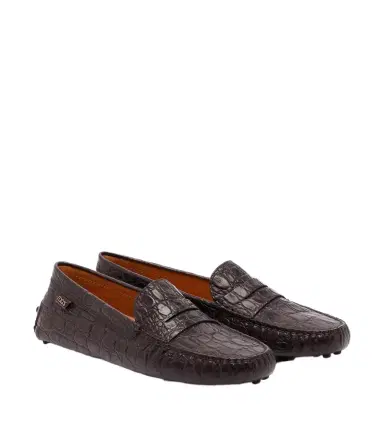 Tod's Gommino croc-effect leather driving shoes | Thumbnail 1 Tod's Gommino croc-effect leather driving shoes | Thumbnail 1