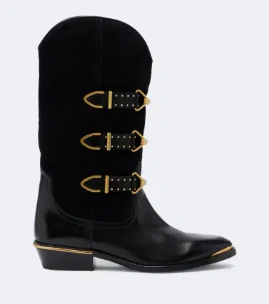 Isabel Marant Mexia leather and suede cowboy boots | Thumbnail 2 Isabel Marant Mexia leather and suede cowboy boots | Thumbnail 2