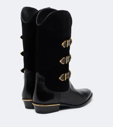 Isabel Marant Mexia leather and suede cowboy boots | Thumbnail 3 Isabel Marant Mexia leather and suede cowboy boots | Thumbnail 3