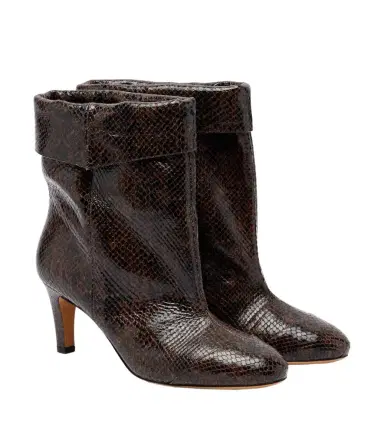 Isabel Marant Eldra snake-effect leather ankle boots | Thumbnail 1