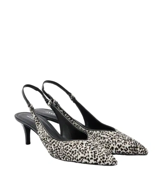 Isabel Marant Polyn calf hair slingback pumps
