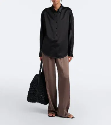 Vince Crêpe wide-leg pants | Thumbnail 4 Vince Crêpe wide-leg pants | Thumbnail 4