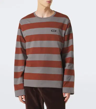 Miu Miu Striped cotton jersey T-shirt | Thumbnail 3