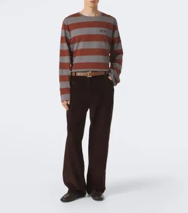 Miu Miu Striped cotton jersey T-shirt | Thumbnail 5
