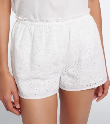 Posse Harriet embroidered cotton poplin shorts | Thumbnail 4