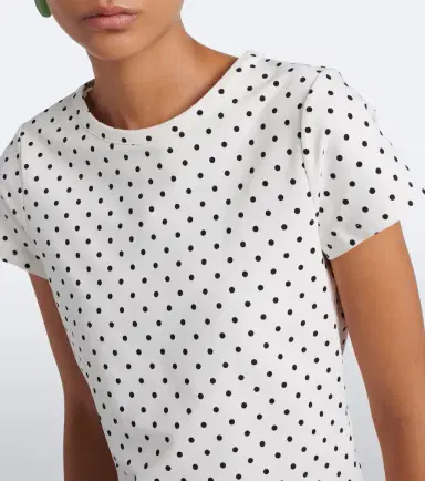Posse Tommy polka-dot cotton-blend jersey T-shirt | Thumbnail 3