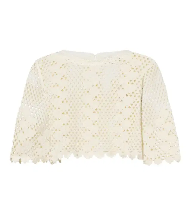 Posse Saskia cropped crochet cotton top