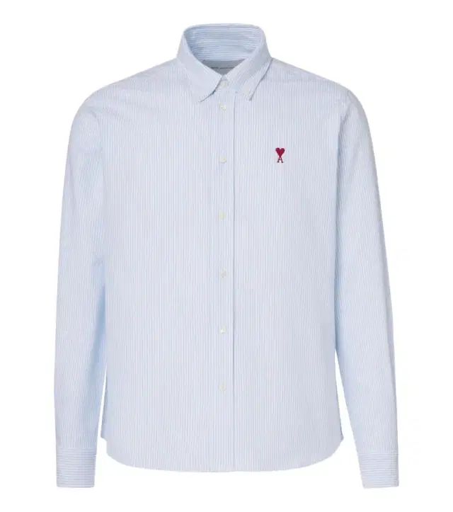 Ami Paris Ami de Caur striped cotton shirt