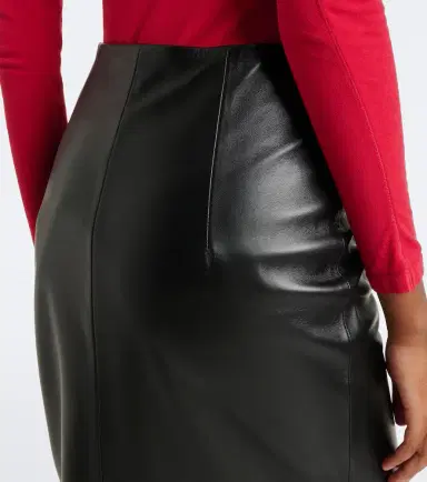 Loulou de Saison Inga leather midi skirt | Thumbnail 4