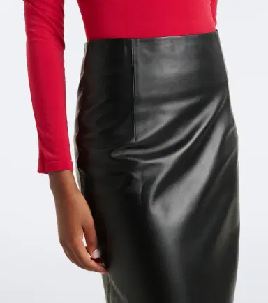Loulou de Saison Inga leather midi skirt | Thumbnail 5