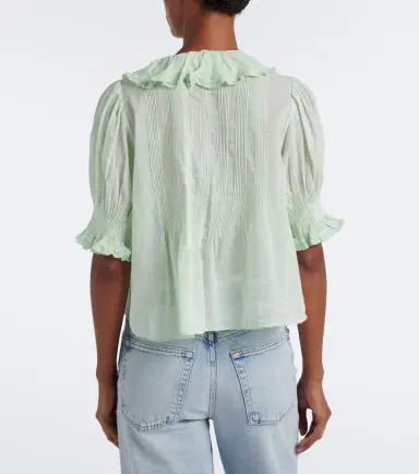 Doen Dôen Henri ruffled cotton top | Thumbnail 3