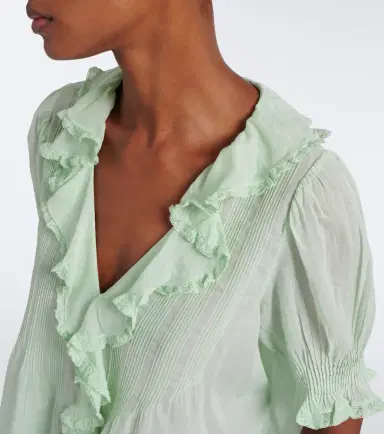 Doen Dôen Henri ruffled cotton top | Thumbnail 6