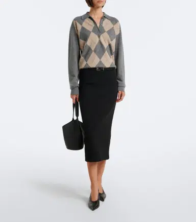 Max Mara Wool-blend jersey pencil skirt | Thumbnail 6 Max Mara Wool-blend jersey pencil skirt | Thumbnail 6