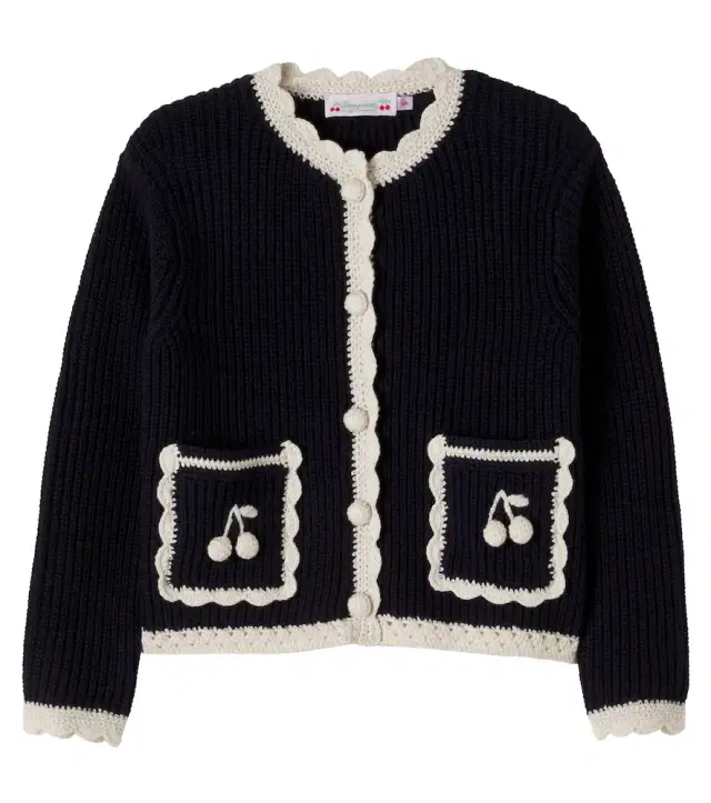 Bonpoint Marlys wool and cotton cardigan