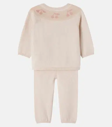 Bonpoint Baby Jenny wool and cotton cardigan and pants set | Thumbnail 2 Bonpoint Baby Jenny wool and cotton cardigan and pants set | Thumbnail 2