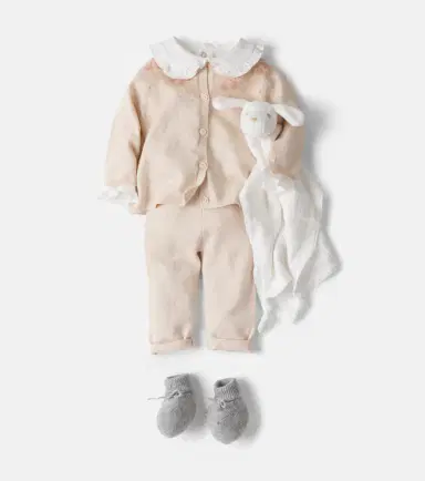 Bonpoint Baby Jenny wool and cotton cardigan and pants set | Thumbnail 5 Bonpoint Baby Jenny wool and cotton cardigan and pants set | Thumbnail 5