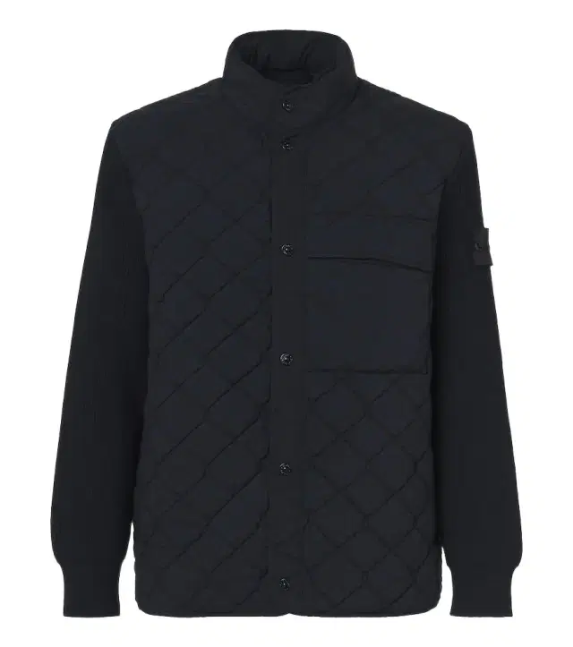 Stone Island Ghost ribbed-knit quilted jacket