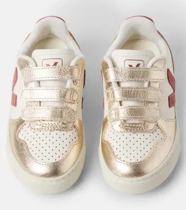 Veja Kids V-90 leather sneakers | Thumbnail 2
