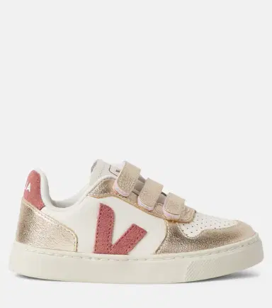 Veja Kids V-90 leather sneakers | Thumbnail 3