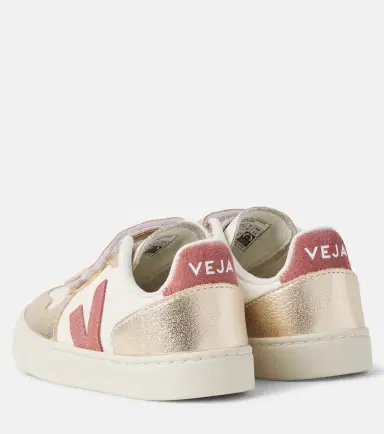 Veja Kids V-90 leather sneakers | Thumbnail 4
