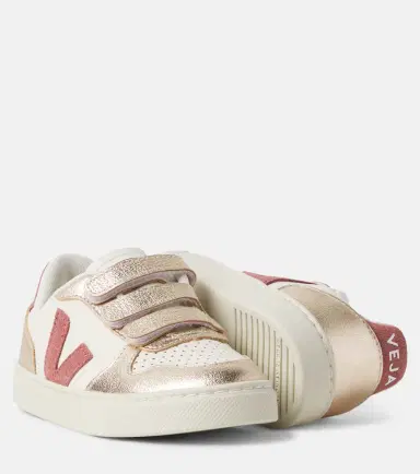 Veja Kids V-90 leather sneakers | Thumbnail 5