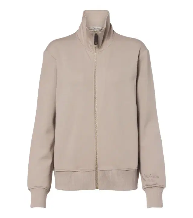 'S Max Mara Cotton-blend zip-up sweatshirt