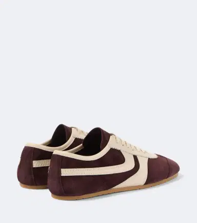 Dries Van Noten Leather-trimmed suede sneakers | Thumbnail 2