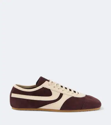 Dries Van Noten Leather-trimmed suede sneakers | Thumbnail 5