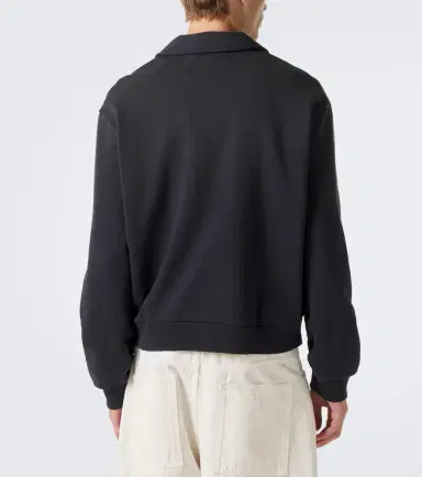 Acne Studios Logo cotton-blend zip-up sweatshirt | Thumbnail 2