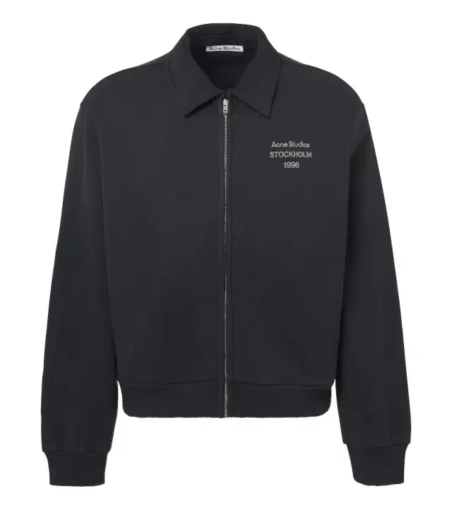 Acne Studios Logo cotton-blend zip-up sweatshirt