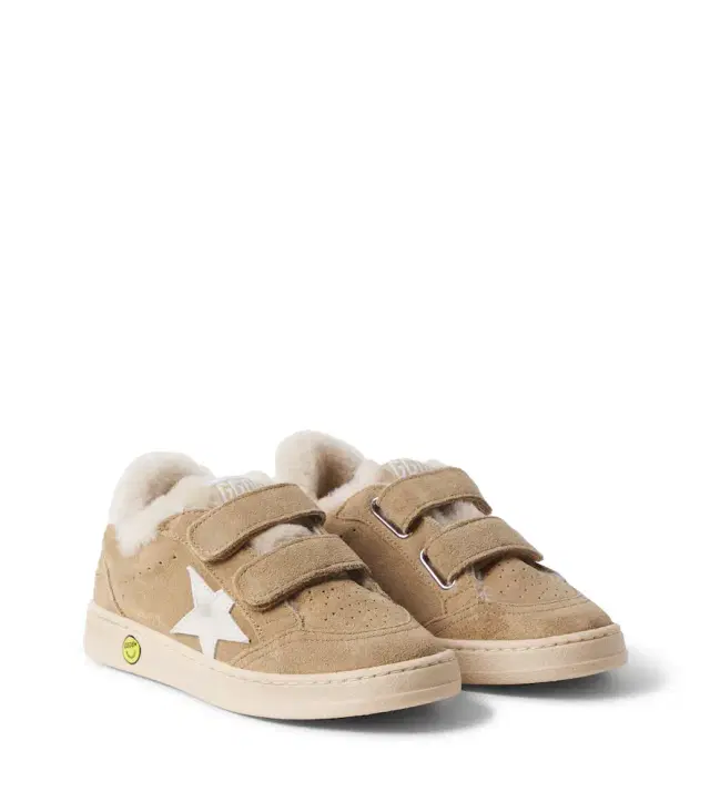 Golden Goose Kids Ball Star suede sneakers