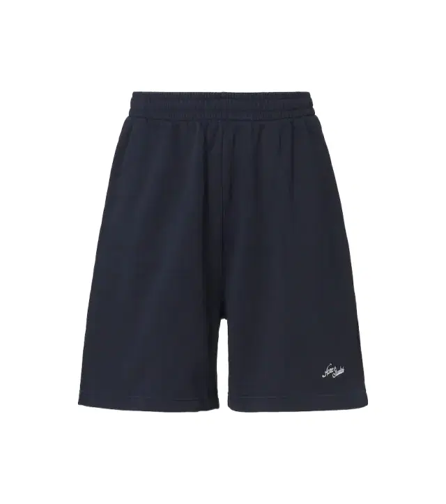 Acne Studios Logo embroidered cotton fleece shorts