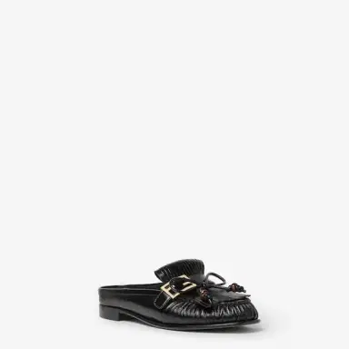 Fendi Rounded-toe sabots decorated with FF Baguette accessory | Thumbnail 2 Fendi Rounded-toe sabots decorated with FF Baguette accessory | Thumbnail 2