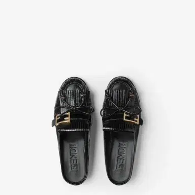 Fendi Rounded-toe sabots decorated with FF Baguette accessory | Thumbnail 4 Fendi Rounded-toe sabots decorated with FF Baguette accessory | Thumbnail 4