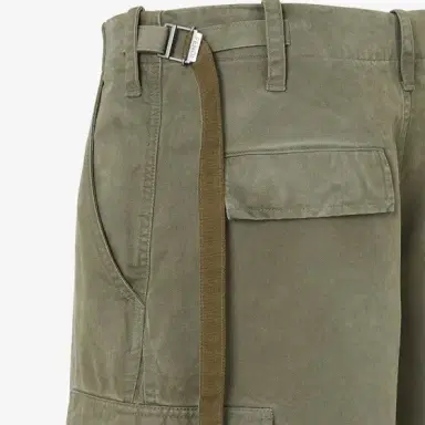 Fendi Utility-style Bermuda shorts featuring long side ties at | Thumbnail 3