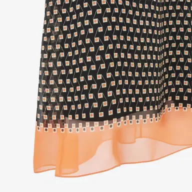 Fendi Flowing midi shirt dress in silk georgette with | Thumbnail 3 Fendi Flowing midi shirt dress in silk georgette with | Thumbnail 3