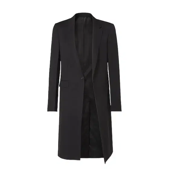 Single-breasted midi coat, featuring a removable inner