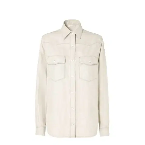 Fendi Long-sleeved Selleria denim shirt made from an organic
